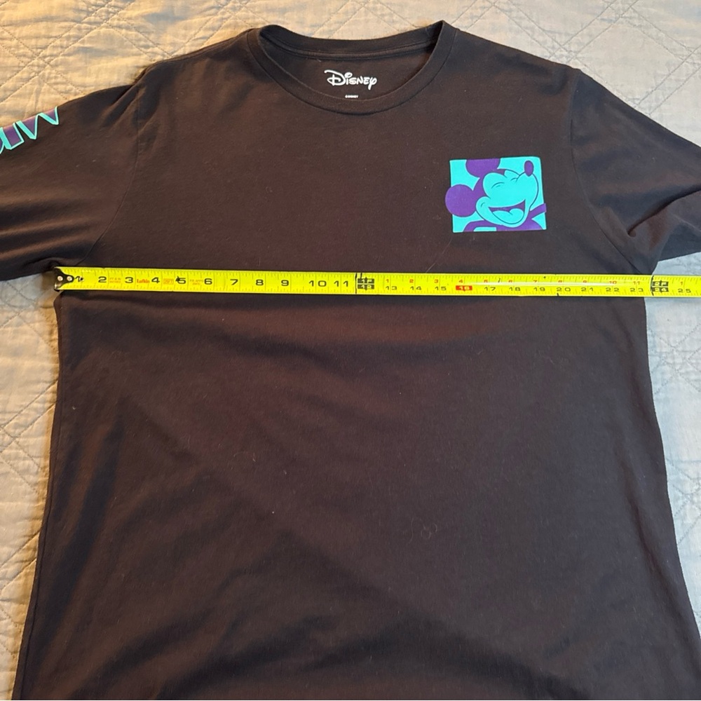 Disney Tokyo Mickey Mouse Long Sleeve Black Kanji Graphic T-Shirt Mens XL - Picture 6 of 9